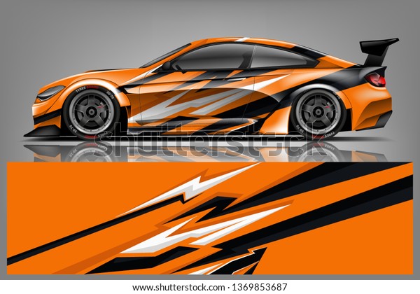 Car\
wrap design vector, truck and cargo van decal. Graphic abstract\
stripe racing background designs for vehicle, rally, race,\
adventure and car racing livery. - Vector\
dekal\
