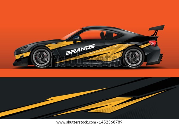 Car wrap\
design vector, truck and cargo van decal. Graphic abstract stripe\
racing background designs for vehicle, rally, race, adventure and\
car racing livery. -\
Vector\
