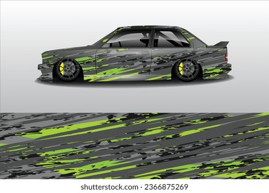  Car wrap design vector.Graphic abstract stripe racing background designs for vehicle, rally, race, adventure and car