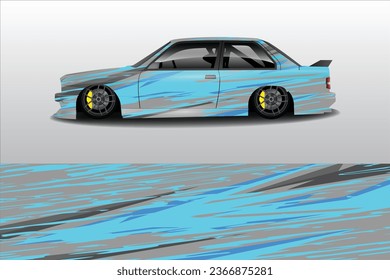  Car wrap design vector.Graphic abstract stripe racing background designs for vehicle, rally, race, adventure and car