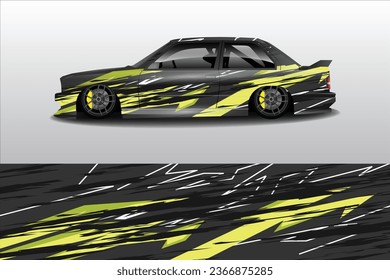  Car wrap design vector.Graphic abstract stripe racing background designs for vehicle, rally, race, adventure and car