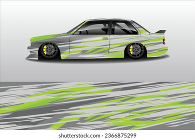  Car wrap design vector.Graphic abstract stripe racing background designs for vehicle, rally, race, adventure and car
