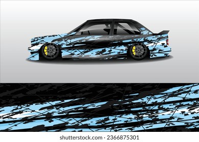  Car wrap design vector.Graphic abstract stripe racing background designs for vehicle, rally, race, adventure and car