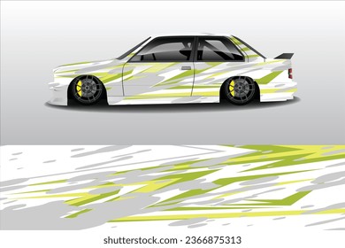  Car wrap design vector.Graphic abstract stripe racing background designs for vehicle, rally, race, adventure and car