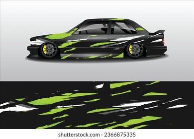  Car wrap design vector.Graphic abstract stripe racing background designs for vehicle, rally, race, adventure and car