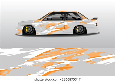  Car wrap design vector.Graphic abstract stripe racing background designs for vehicle, rally, race, adventure and car