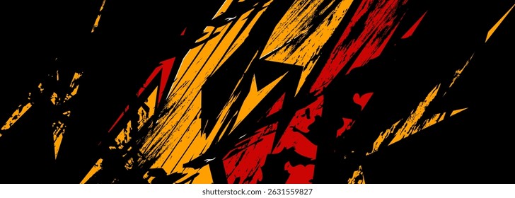 Car wrap design vector.Graphic abstract stripe racing background designs for vehicle, rally, race, adventure and car racing livery