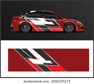 Car wrap design, vinyl sticker design concept or vehicle wrap design
