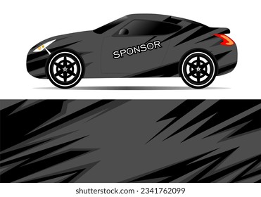 car wrap design with yellow and black color theme