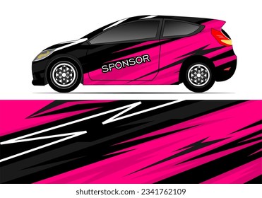 car wrap design with yellow and black color theme