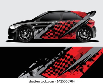 car wrap designs  for company with abstract grunge background for vehicle branding