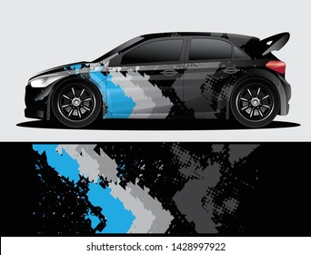 car wrap designs  for company with abstract grunge background for vehicle branding