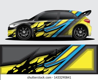 car wrap designs  for company with abstract grunge background for vehicle branding