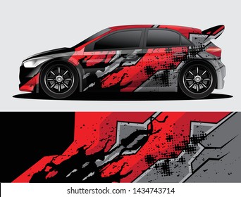 car wrap designs  for company with abstract grunge background for vehicle branding