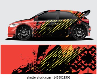 car wrap designs  for company with abstract grunge background for vehicle branding