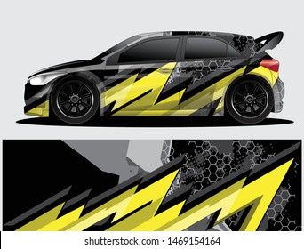 car wrap designs  for company with abstract grunge background for vehicle branding