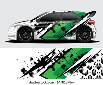 car wrap designs  for company with abstract grunge background for vehicle branding