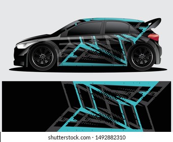 car wrap designs  for company with abstract grunge background for vehicle branding