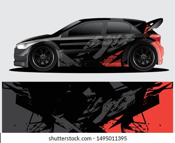 car wrap designs  for company with abstract grunge background for vehicle branding