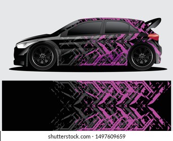 car wrap designs  for company with abstract grunge background for vehicle branding