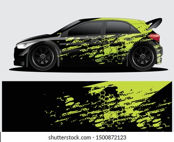 car wrap designs  for company with abstract grunge background for vehicle branding