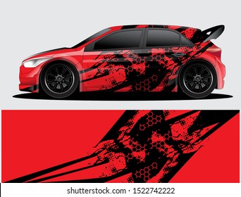 car wrap designs  for company with abstract grunge background for vehicle branding