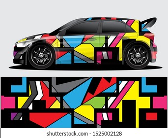 car wrap designs  for company with abstract grunge background for vehicle branding