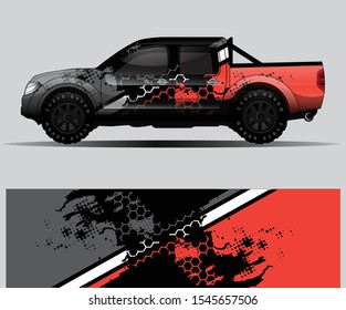 car wrap designs  for company with abstract grunge background for vehicle branding