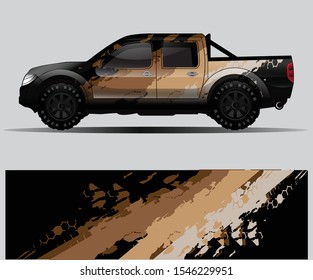 car wrap designs  for company with abstract grunge background for vehicle branding