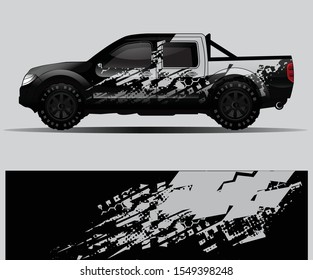 car wrap designs  for company with abstract grunge background for vehicle branding