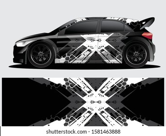 car wrap designs  for company with abstract grunge background for vehicle branding