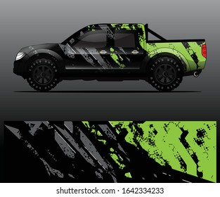 car wrap designs  for company with abstract grunge background for vehicle branding