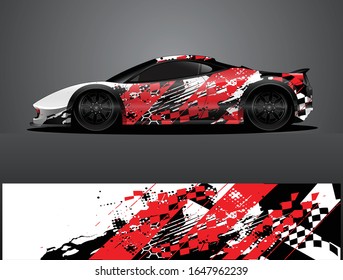 car wrap designs  for company with abstract grunge background for vehicle branding