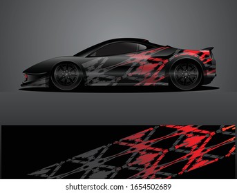 car wrap designs  for company with abstract grunge background for vehicle branding