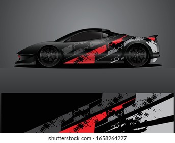 car wrap designs  for company with abstract grunge background for vehicle branding