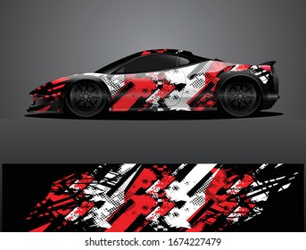 car wrap designs  for company with abstract grunge background for vehicle branding