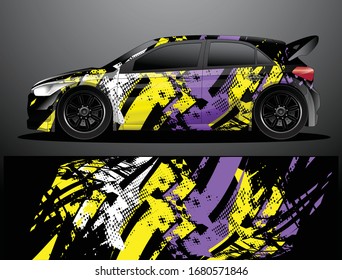 car wrap designs  for company with abstract grunge background for vehicle branding
