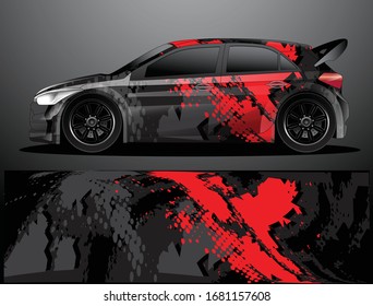 car wrap designs  for company with abstract grunge background for vehicle branding