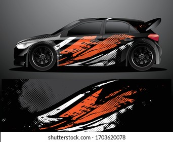 car wrap designs  for company with abstract grunge background for vehicle branding