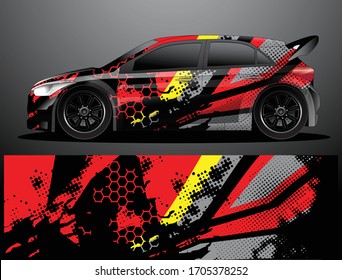 car wrap designs  for company with abstract grunge background for vehicle branding