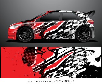 car wrap designs  for company with abstract grunge background for vehicle branding