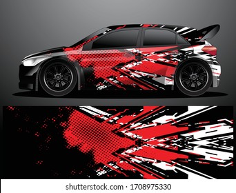 car wrap designs  for company with abstract grunge background for vehicle branding