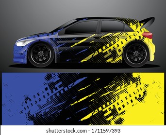 car wrap designs  for company with abstract grunge background for vehicle branding