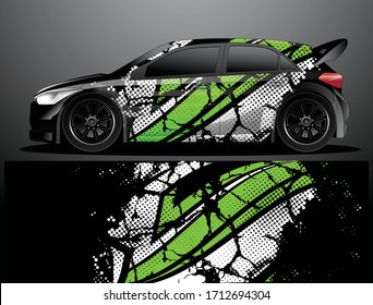 car wrap designs  for company with abstract grunge background for vehicle branding