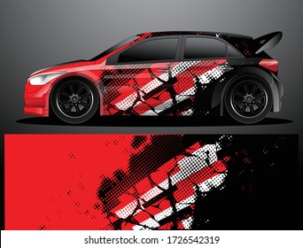 car wrap designs  for company with abstract grunge background for vehicle branding