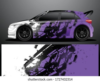 car wrap designs  for company with abstract grunge background for vehicle branding