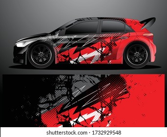 car wrap designs  for company with abstract grunge background for vehicle branding