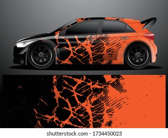 car wrap designs  for company with abstract grunge background for vehicle branding