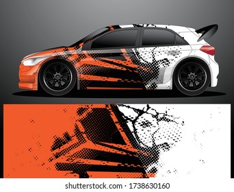 car wrap designs  for company with abstract grunge background for vehicle branding