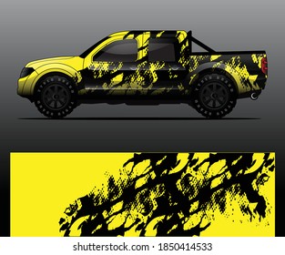 car wrap designs  for company with abstract grunge background for vehicle branding